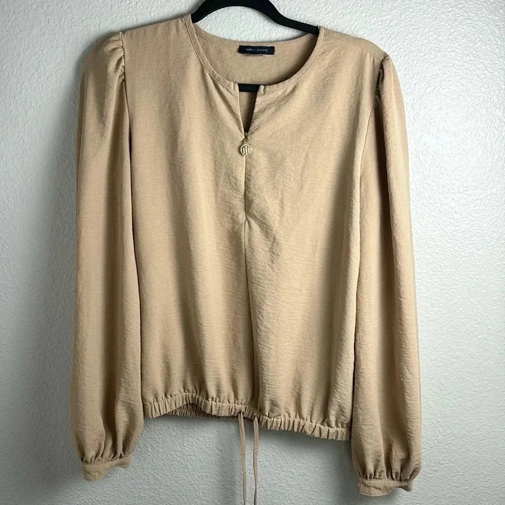 Tommy Hilfiger Long Sleeve Zip Blouse